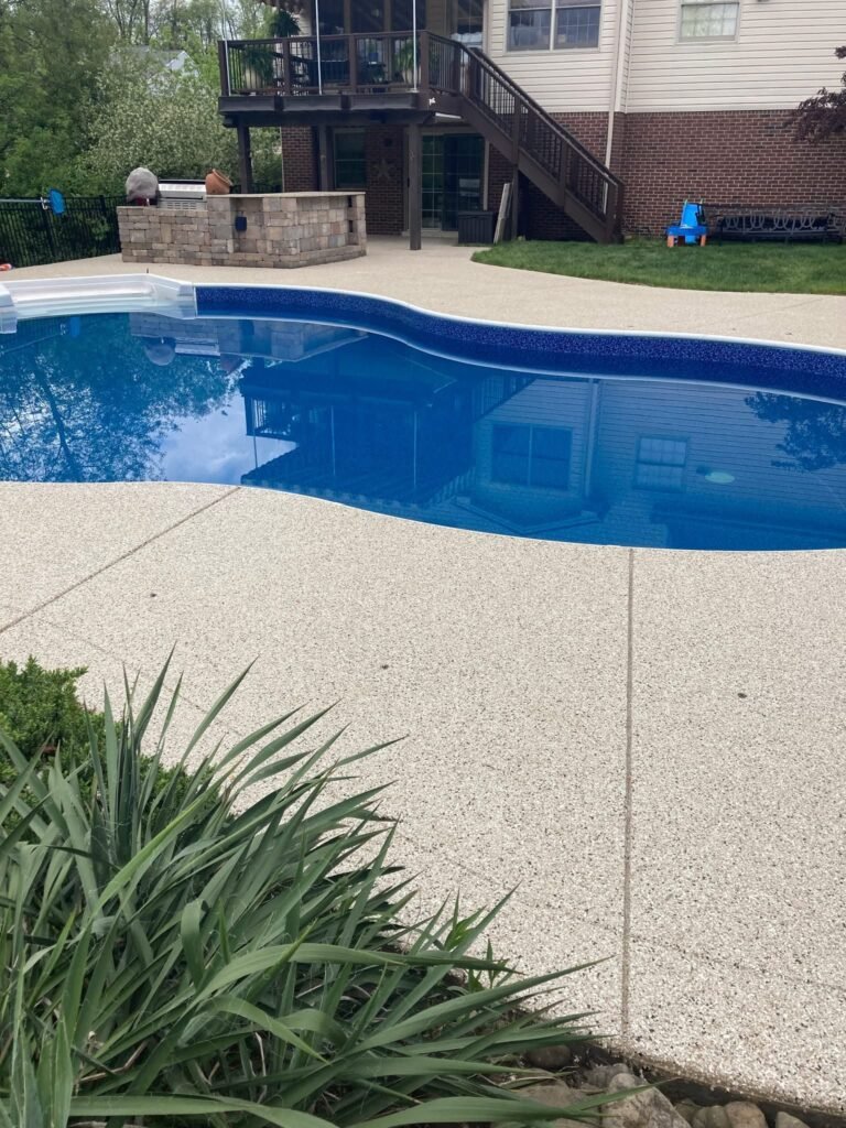 Pool deck coating